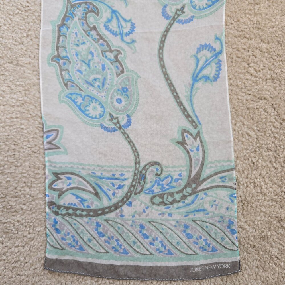 Jones New York Silk Chiffon Scarf - Picture 5 of 10